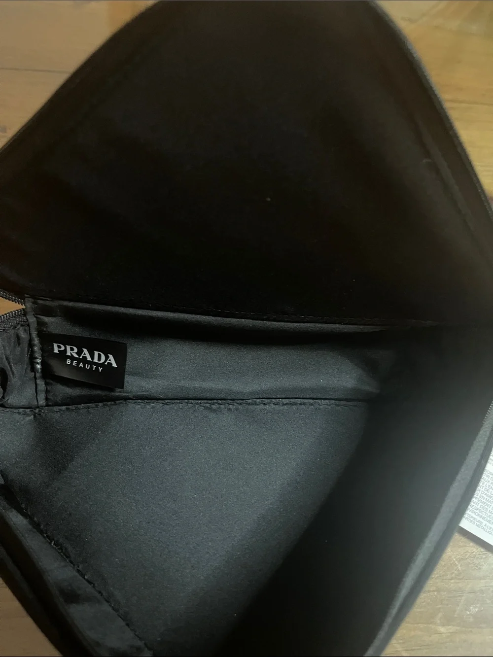Prada Pink Triangle Makeup Travel Pouch ClutchTravel Bag GWP